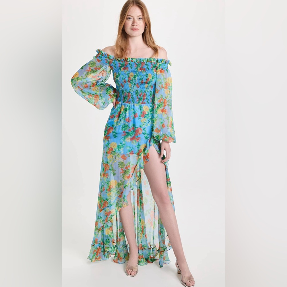 CAROLINE CONSTAS Floral Ambrosia Gown